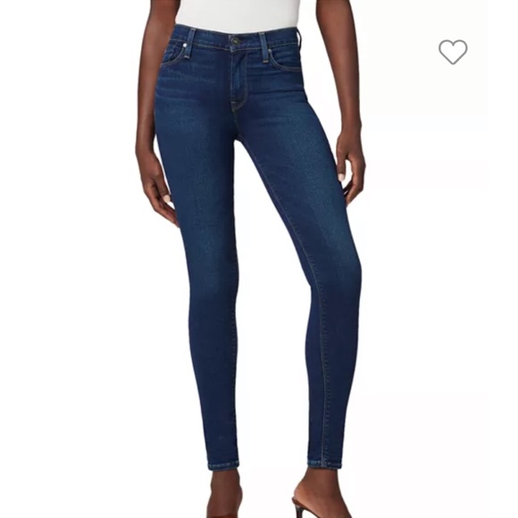 Hudson Nico Mid Rise Ankle Skinny Jeans in Obscurity - Picture 4 of 10